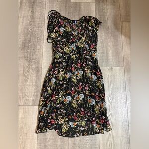 🖤Bluebell Black Floral High Low Dress🖤